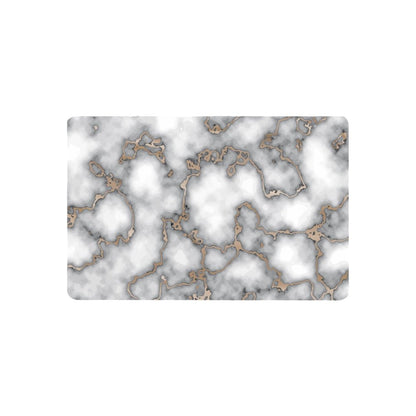 12" X 18" Gray And Gold Abstract Agglomerated cork Placemats