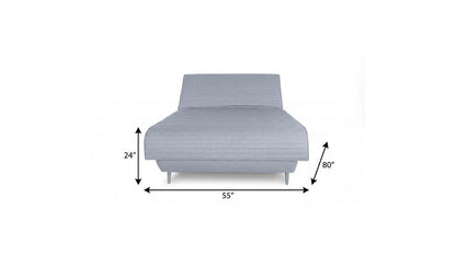 Light Gray Full Adjustable Upholstered Polyester No Bed Frame with Mattress
