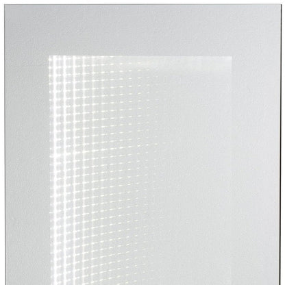 32" Silver Lighted Frame Accent Mirror