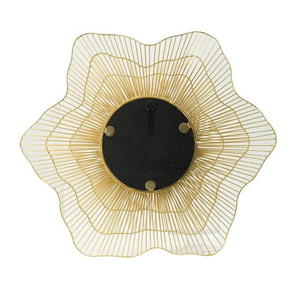 27" Gold Floral Sunburst Iron Framed Accent Mirror