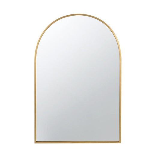 36" Gold Arch Iron Framed Accent Mirror