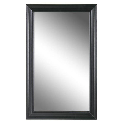 26" Black Beveled Lines Framed Accent Mirror