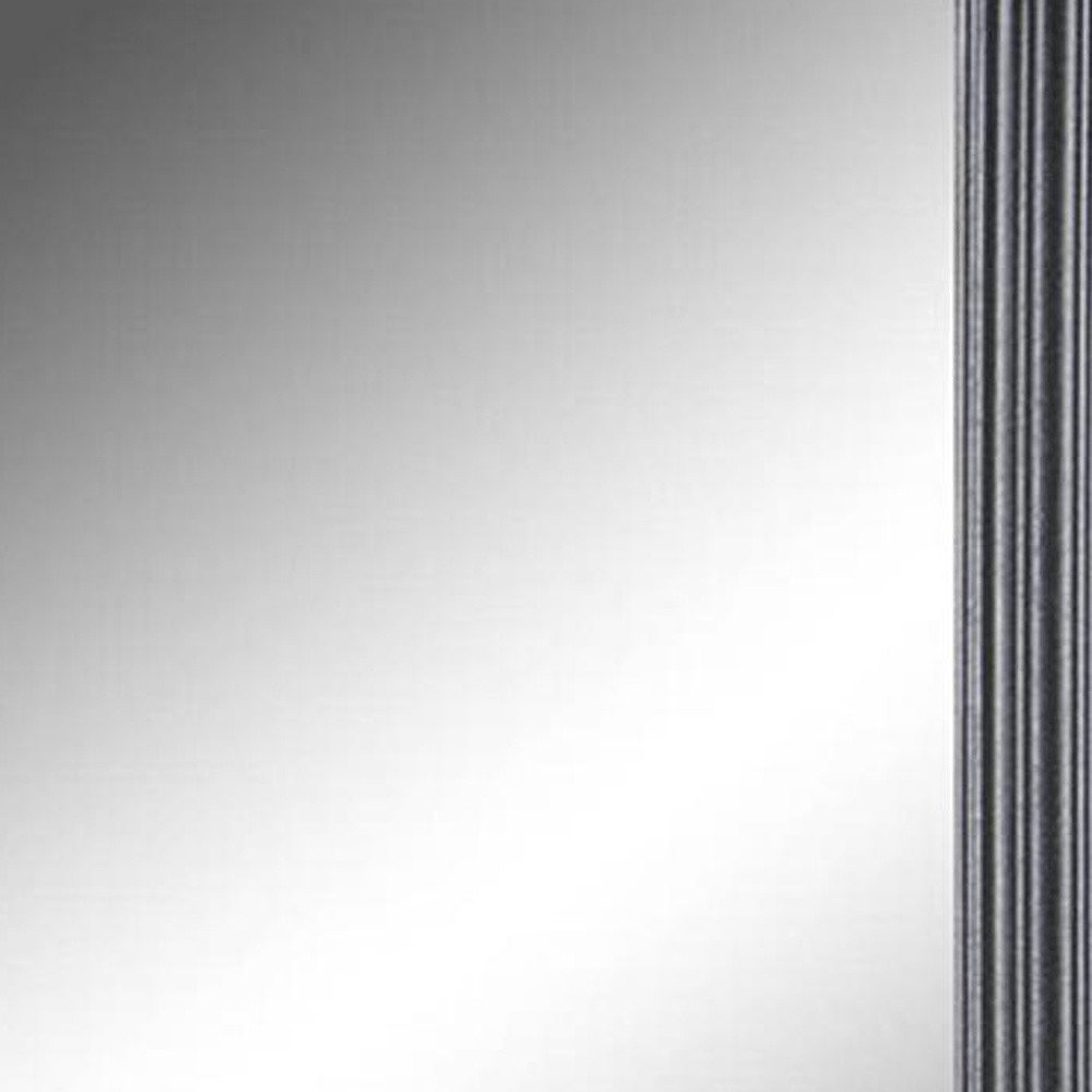 26" Black Beveled Lines Framed Accent Mirror