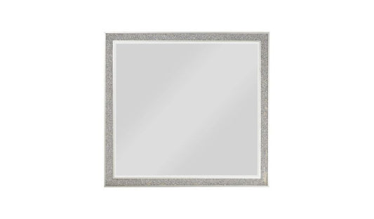 36" Square Wood Framed Mounted Dresser Mirror