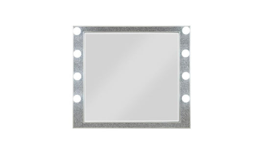 36" Square Wood Framed Mounted Dresser Mirror