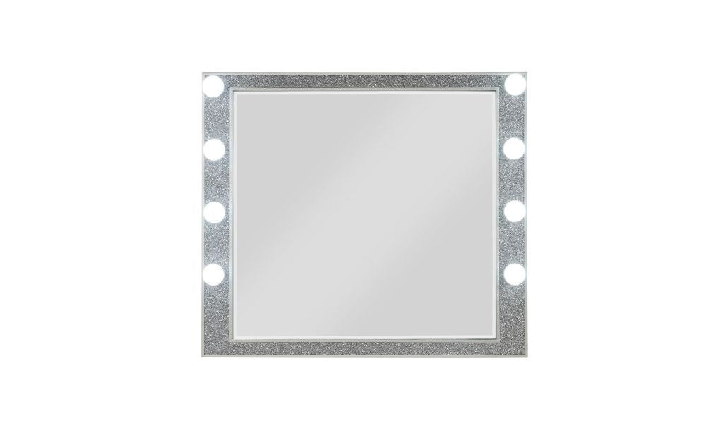36" Square Wood Framed Mounted Dresser Mirror