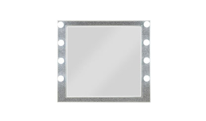 36" Square Wood Framed Mounted Dresser Mirror