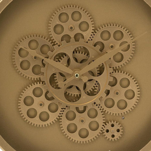 24" Circle Gold Acrylic Analog Wall Clock
