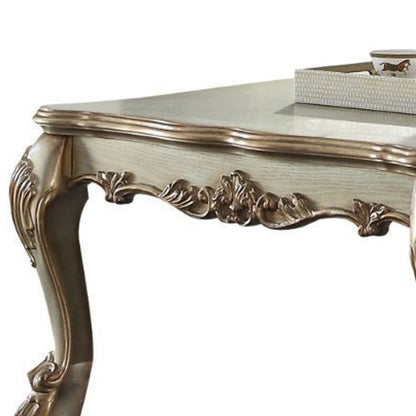 54" Bone Wood Coffee Table