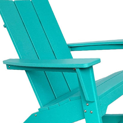 38" Blue Heavy Duty Plastic Indoor Outdoor Rocking Chair