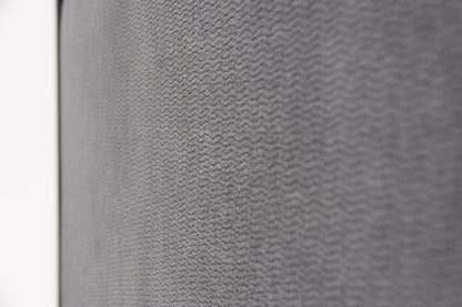 Gray Wood And Linen King Bed Frame