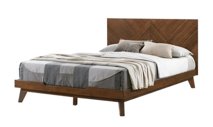 Brown Wood Queen Bed Frame