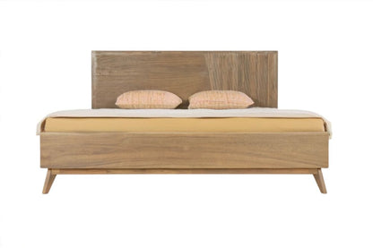 Natural Wood King Bed Frame