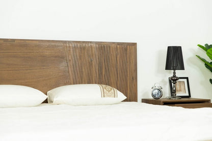 Natural Wood King Bed Frame