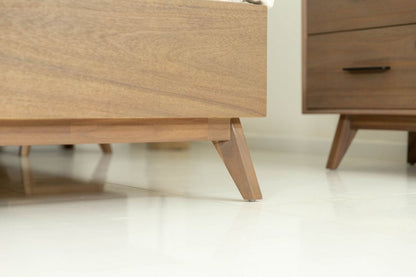 Natural Wood King Bed Frame