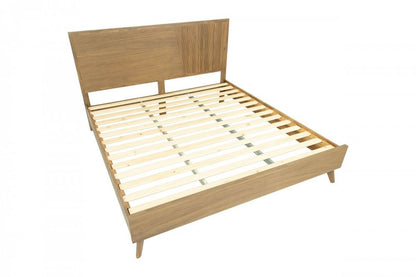 Natural Wood King Bed Frame