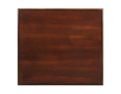 24" Brown Wood End Table With Drawer And Shelf