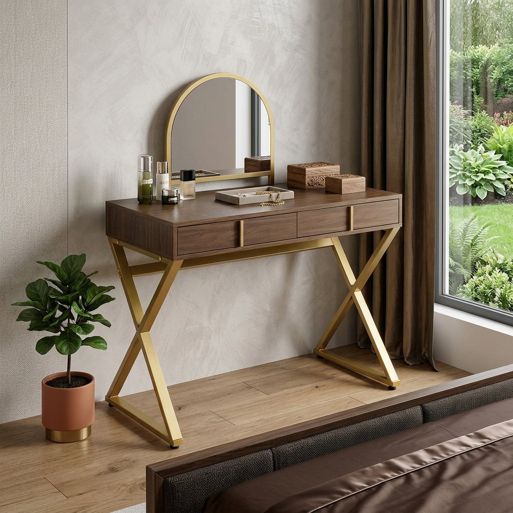 42" Vanity Table with Mirror