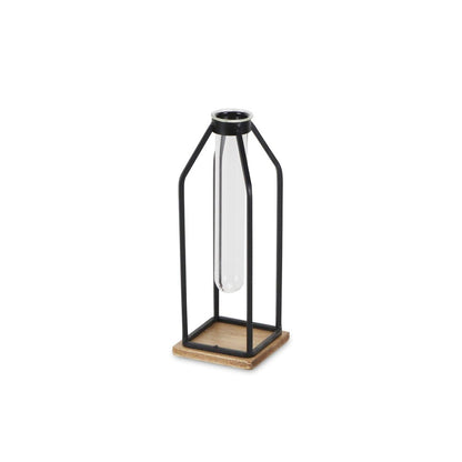 11" Black Glass Tabletop Sculpture