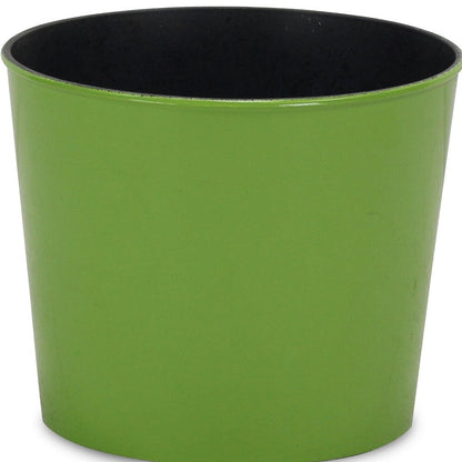 7" Lime Green Recycled Plastic Indoor Outdoor Round Pot Planter