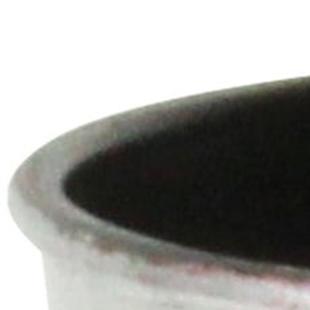 5" Silver Recycled Plastic Indoor Outdoor Round Pot Planter