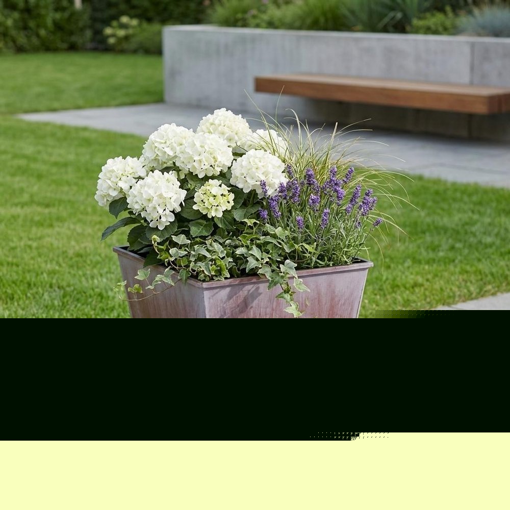 5" Brown and Off White Textural Tone On Tone Recycled Plastic Indoor Outdoor Square Pot Planter
