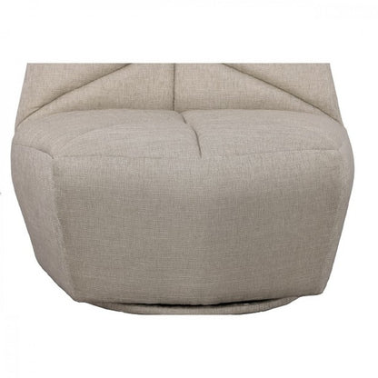 31" Gray Upholstered Lounge Chair