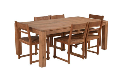 84" Natural Rectangular Solid Wood Dining Table