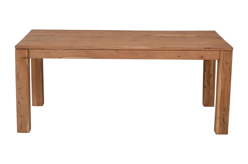 72" Natural Rectangular Solid Wood Dining Table