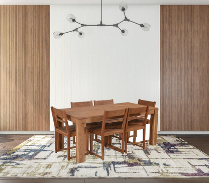 72" Natural Rectangular Solid Wood Dining Table