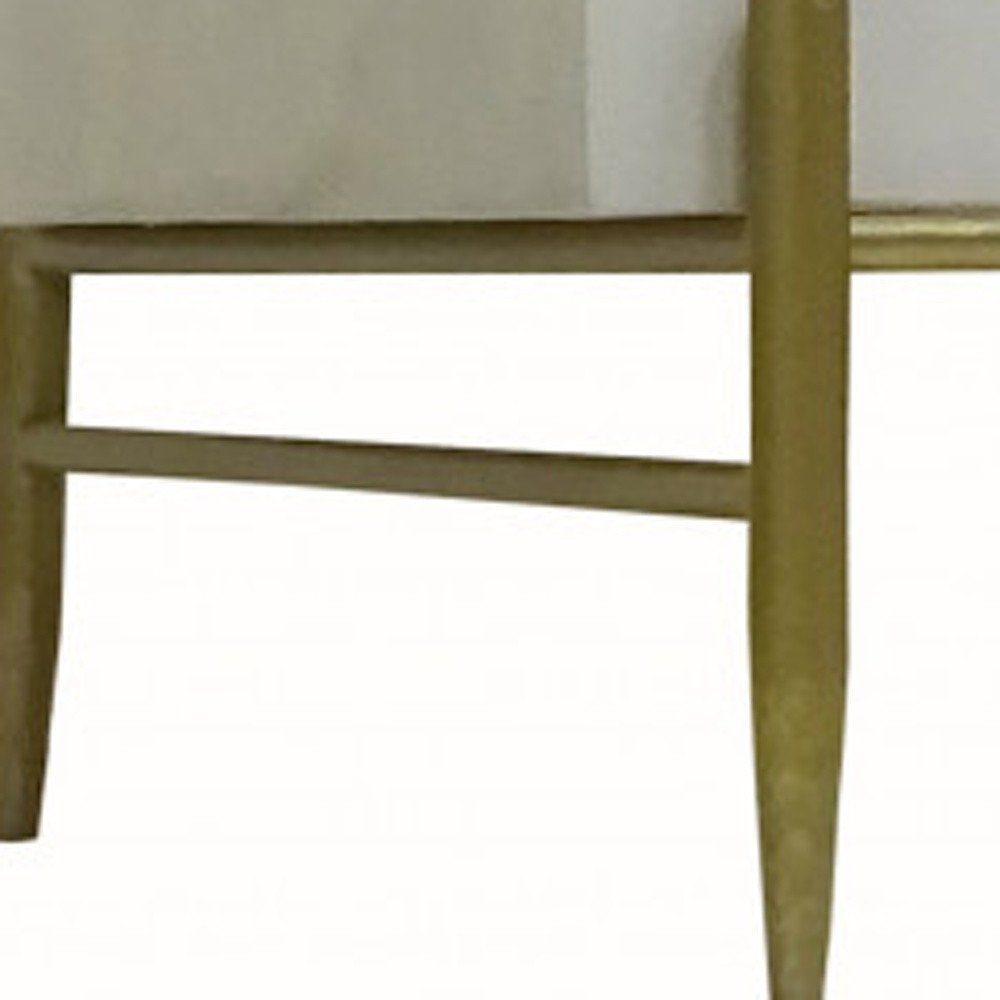 28" White Solid Wood Two Drawer Nightstand