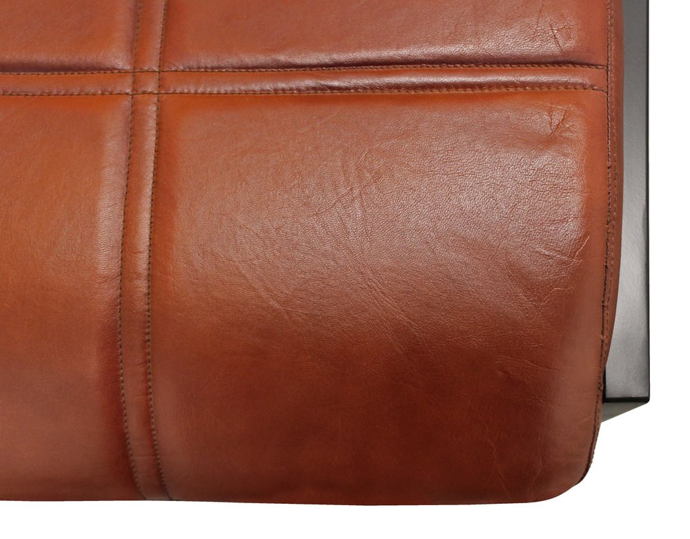 Cinnamon and Black Upholstered Leather Dining Side Chair