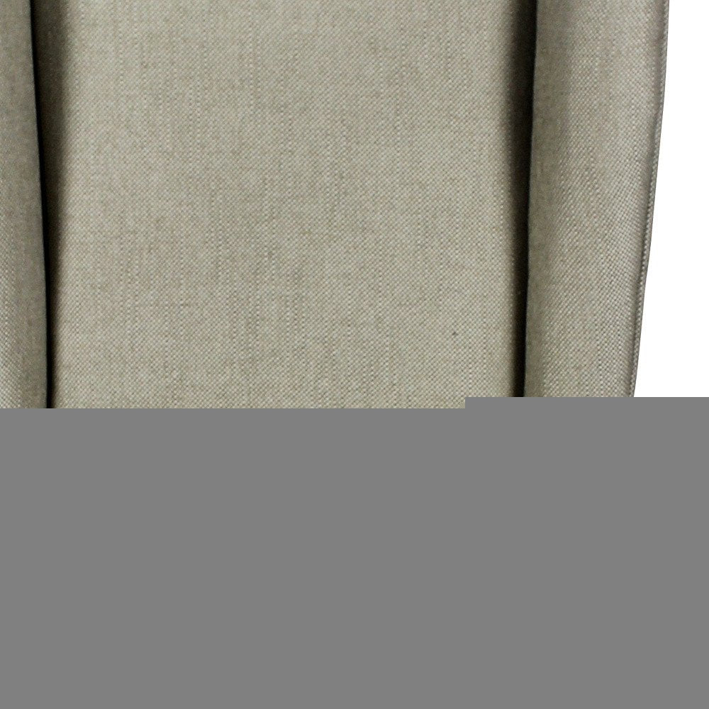 30" Gray And Brown Solid Wood Bar Height Bar Chair