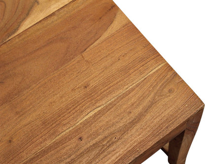 Set of Two Natural Ladder Back Dining Side Chairs