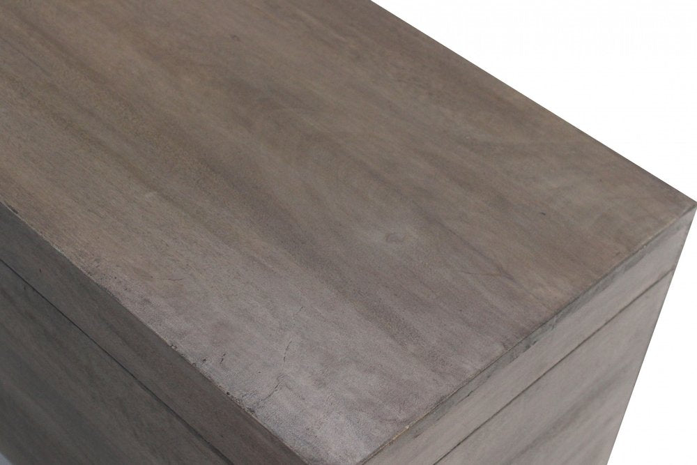 46" Brown And Black Solid Wood Entryway Bench with Flip Top