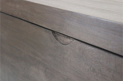 46" Brown And Black Solid Wood Entryway Bench with Flip Top