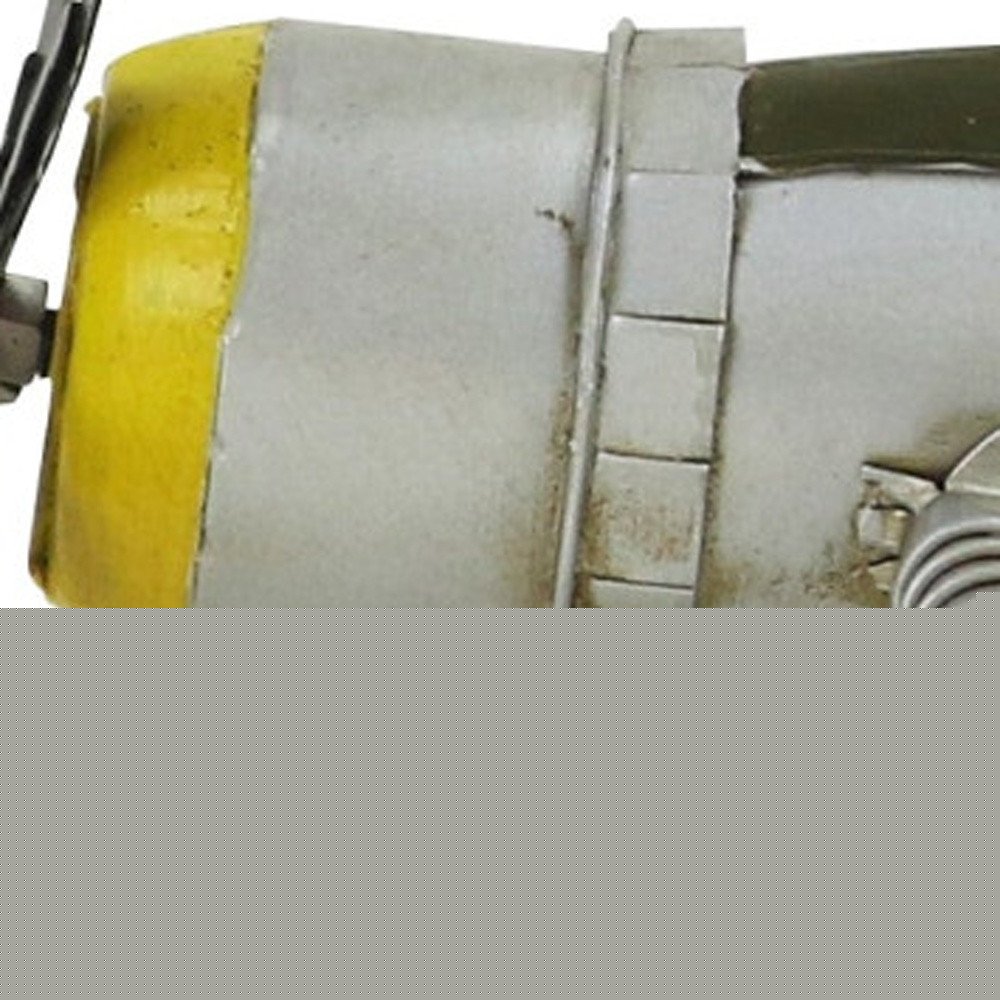 4" Yellow and Gray Metal Hand Painted P-47D Thunderbolt Model Airplane