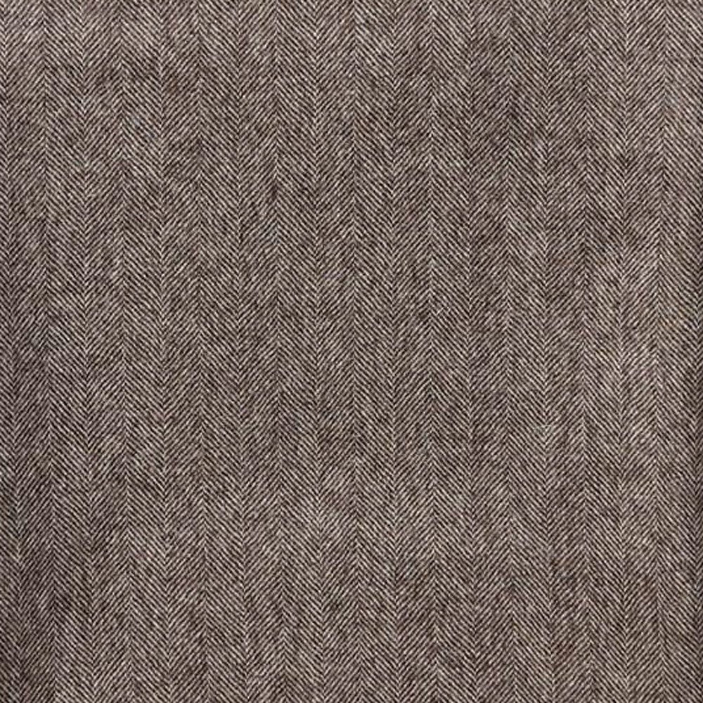 Brown And Ivory Woven Wool Reversable Throw