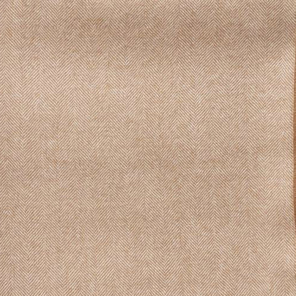 Camel Woven Wool Reversable Throw