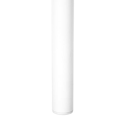 28" White Square End Table With Shelf
