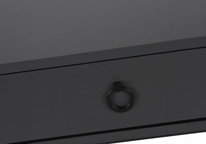 42" Gray and Black Wood and Metal Sled Computer Desk