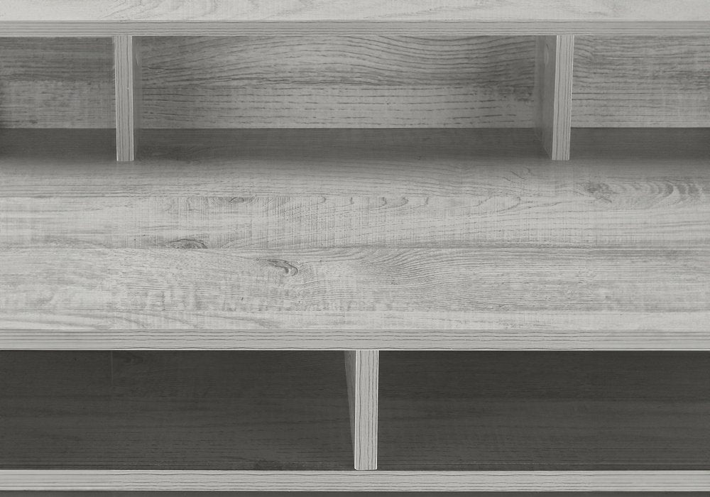 47" Gray and Black Wood and Metal Computer Desk