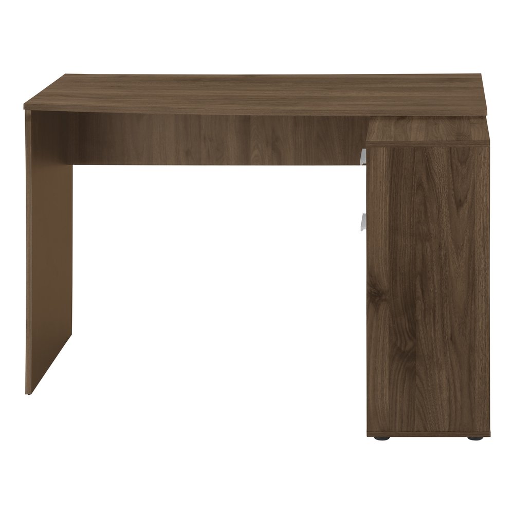 46" Brown Wood L Shape Computer Desk
