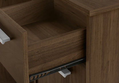 46" Brown Wood L Shape Computer Desk