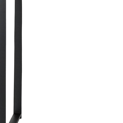 47" Gray and Black Wood and Metal Sled Computer Desk