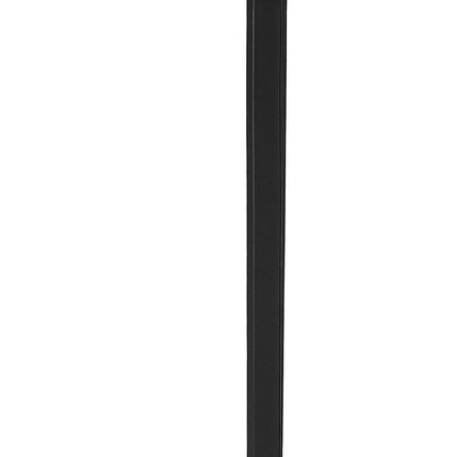 47" Gray and Black Wood and Metal Sled Computer Desk