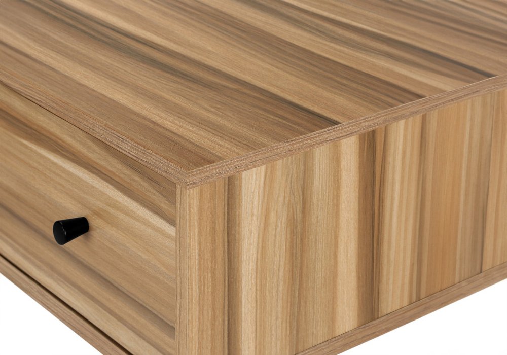 47" Brown and Black Computer Desk With Three Drawers