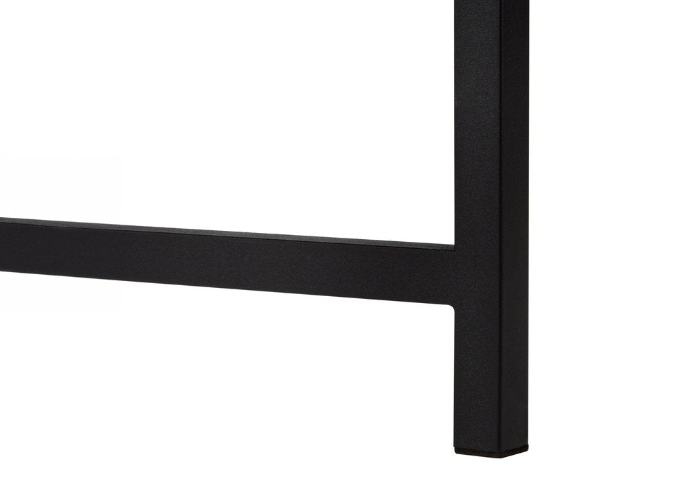 58" Espresso and Black L Shape Computer Desk