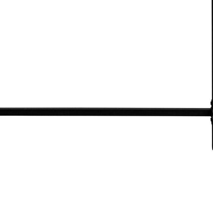 47" Gray and Black Wood and Metal H-Shape Computer Desk With Two Drawers