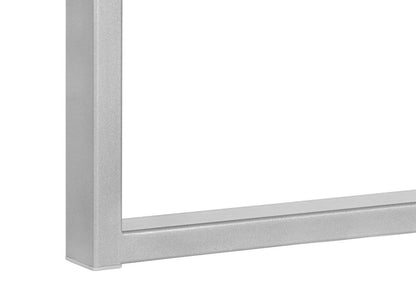 60" White and Gray Computer Desk With Three Drawers